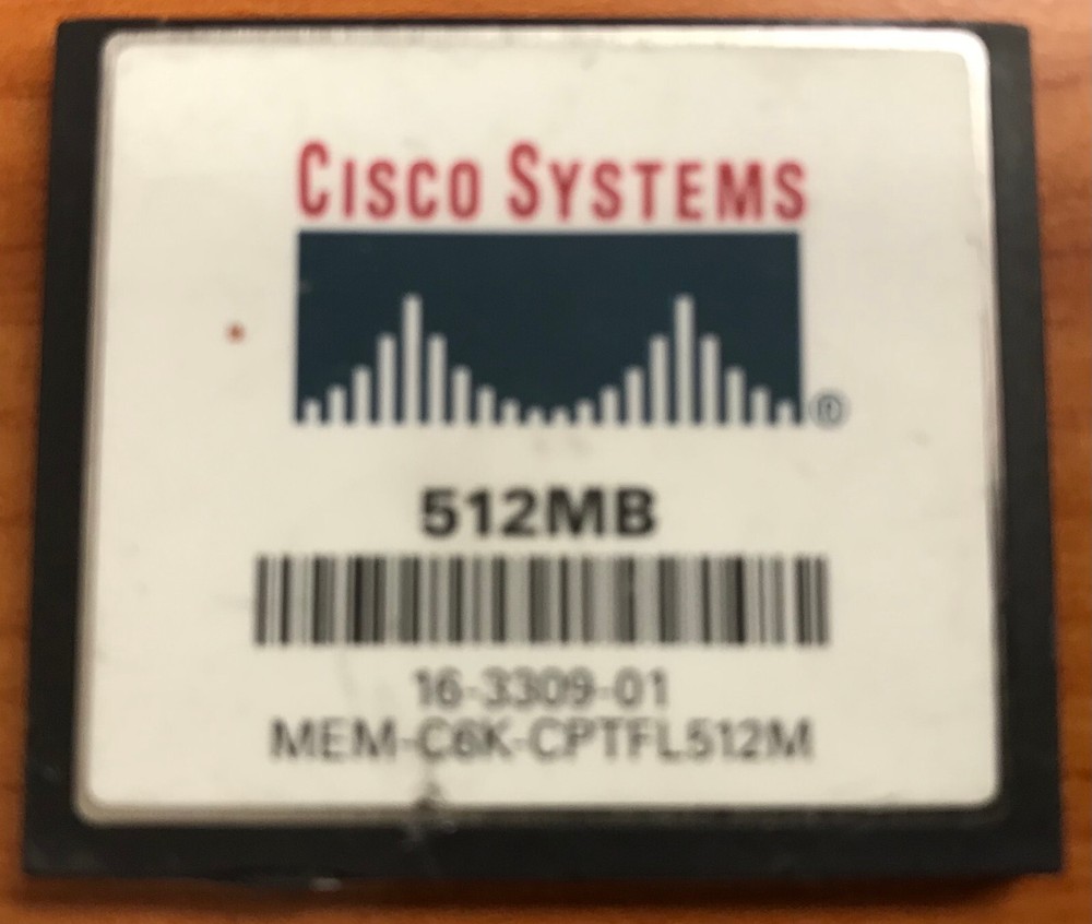 Genuine MEM-C6K-CPTFL512M 512MB Compact Flash Memory for Cisco Catalyst 6000