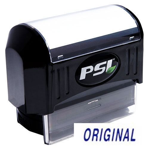 ORIGINAL Pre-Inked PSI Rubber Stamp (BLUE)