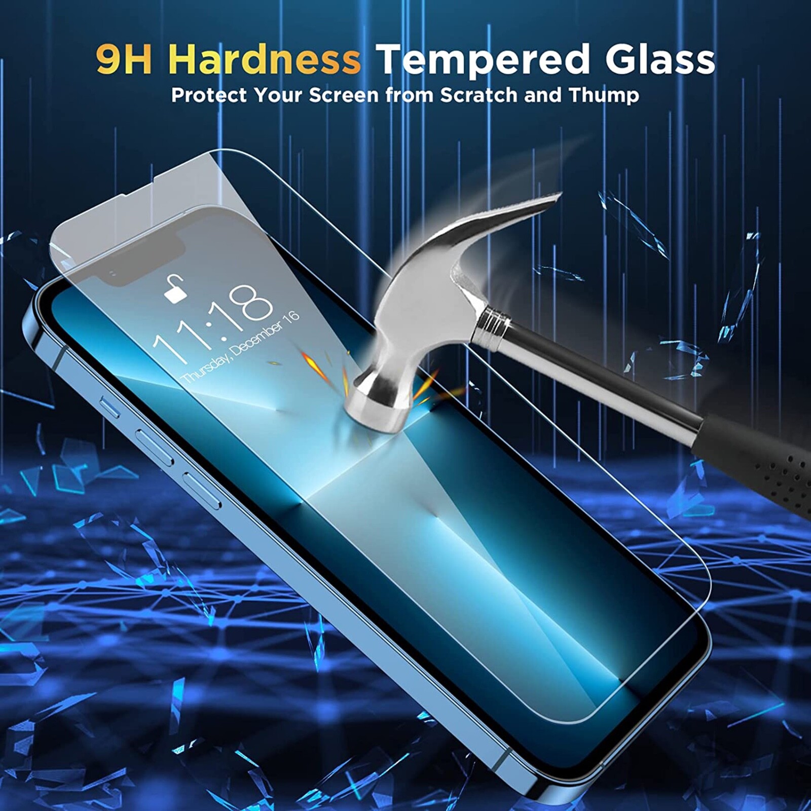 3X Tempered Glass Screen Protector For iPhone 15 14 13 12 11 Pro Max X XR 6 7 8