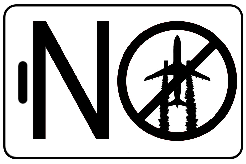 Personalized NO ChemTrails Luggage/Bag Tag - Personalized