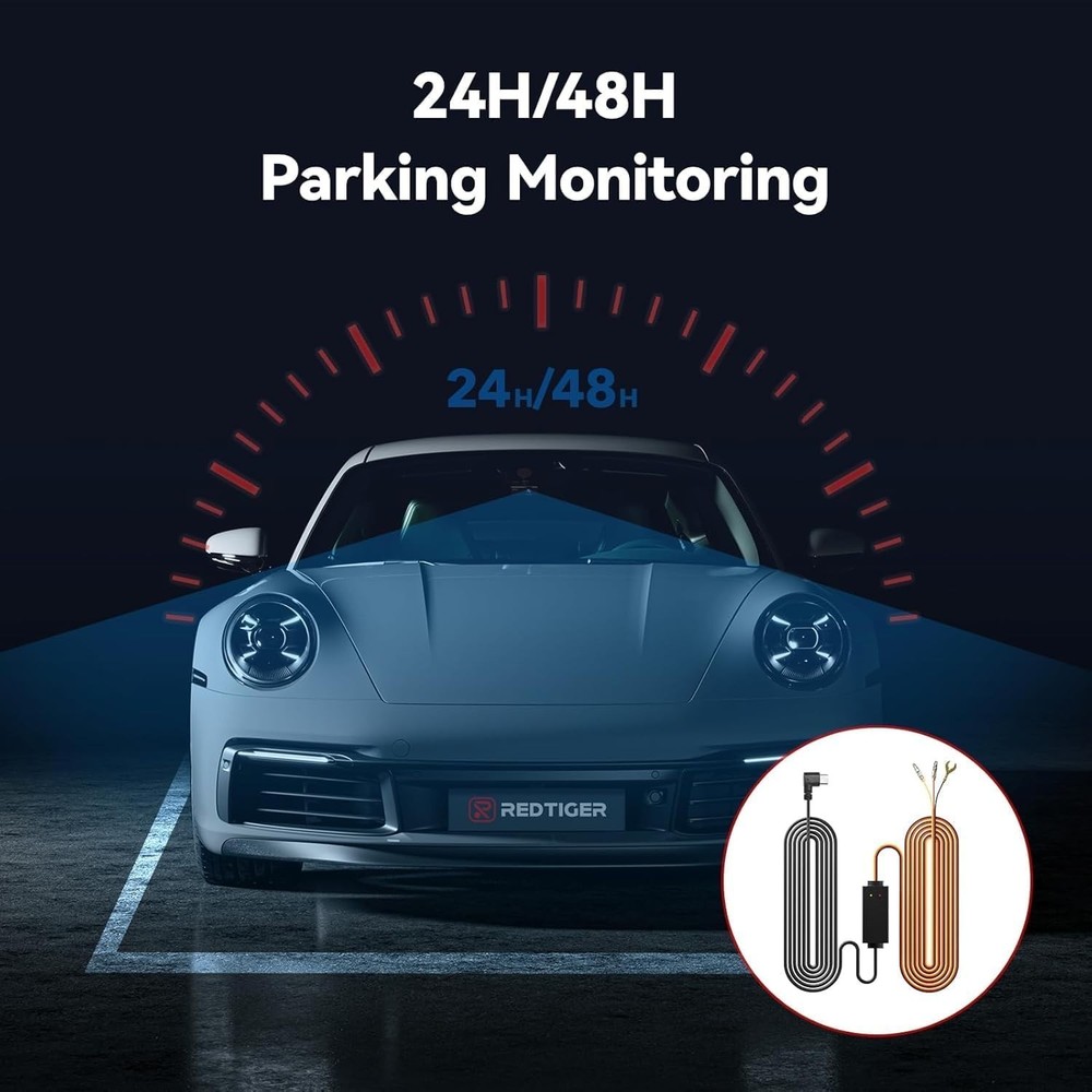 Effortless Installation Dash Cam Hardwire Kit with Dual Indicator Light Included