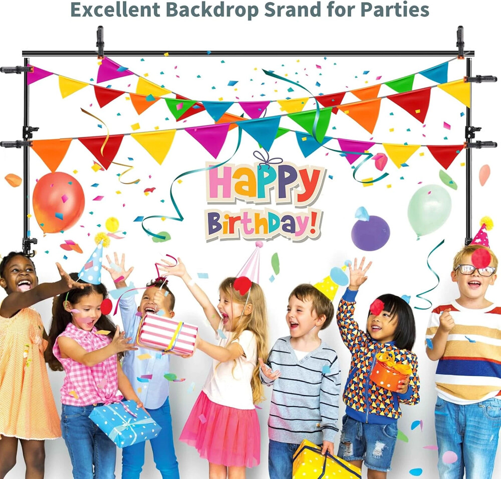 6.5FT Heavy Duty Backdrop Stand KIT Photography Studio Background Support+Case