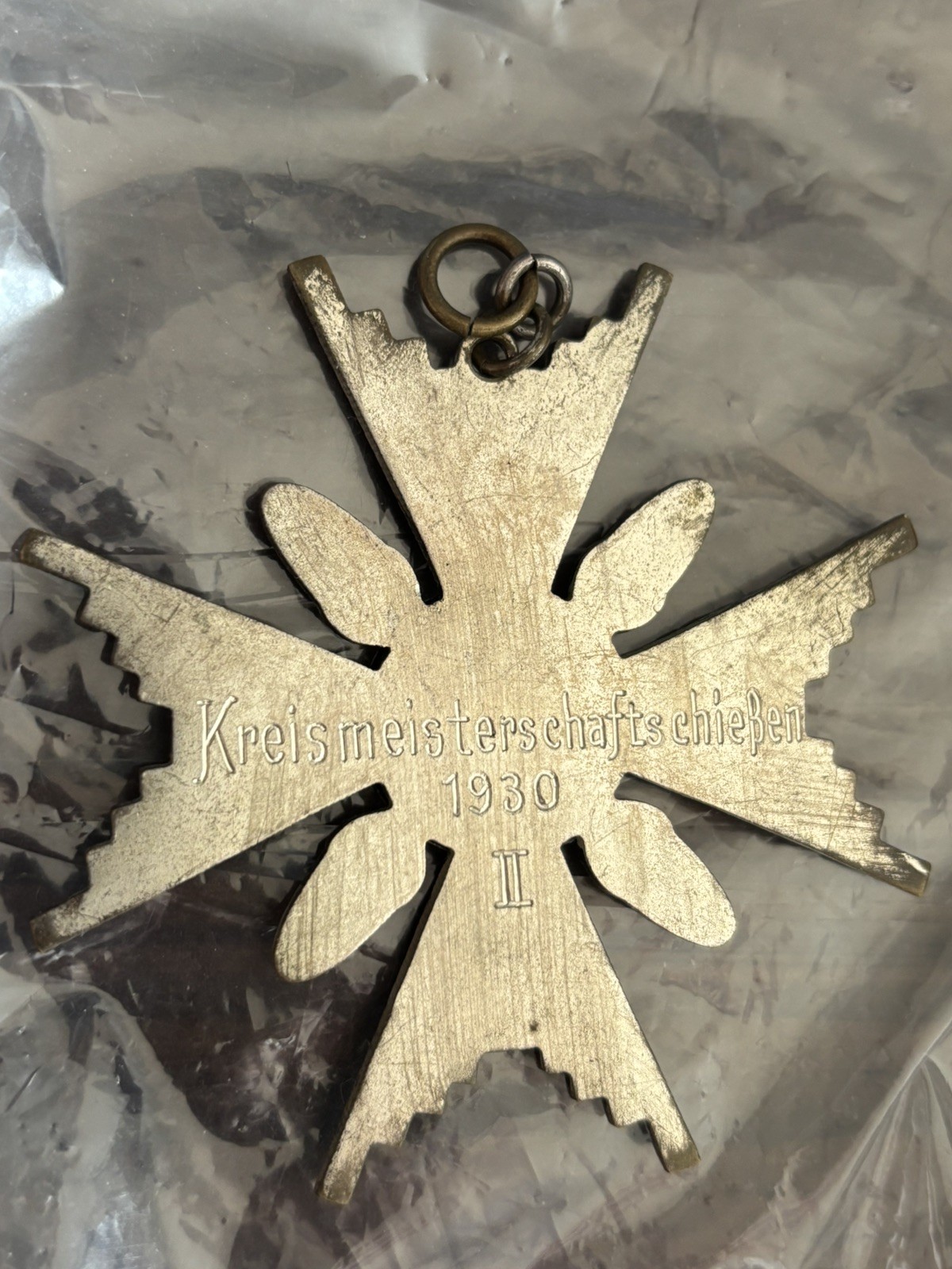 1930 Engraved GERMAN Hunting Club SHOOTING AWARD BADGE