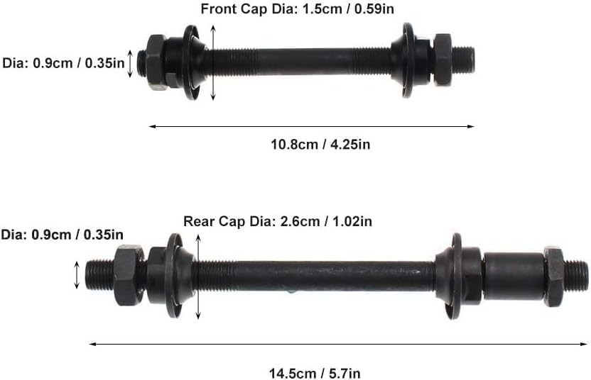 Essential Quick Release Axles for Mountain & BMX Bikes, Iron Construction