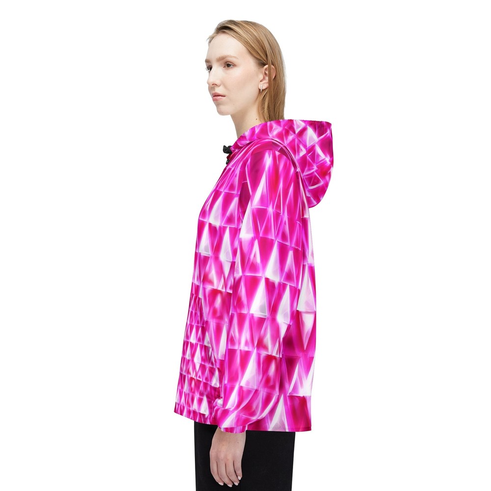 Pink Shimmer Windbreaker Jacket (AOP)