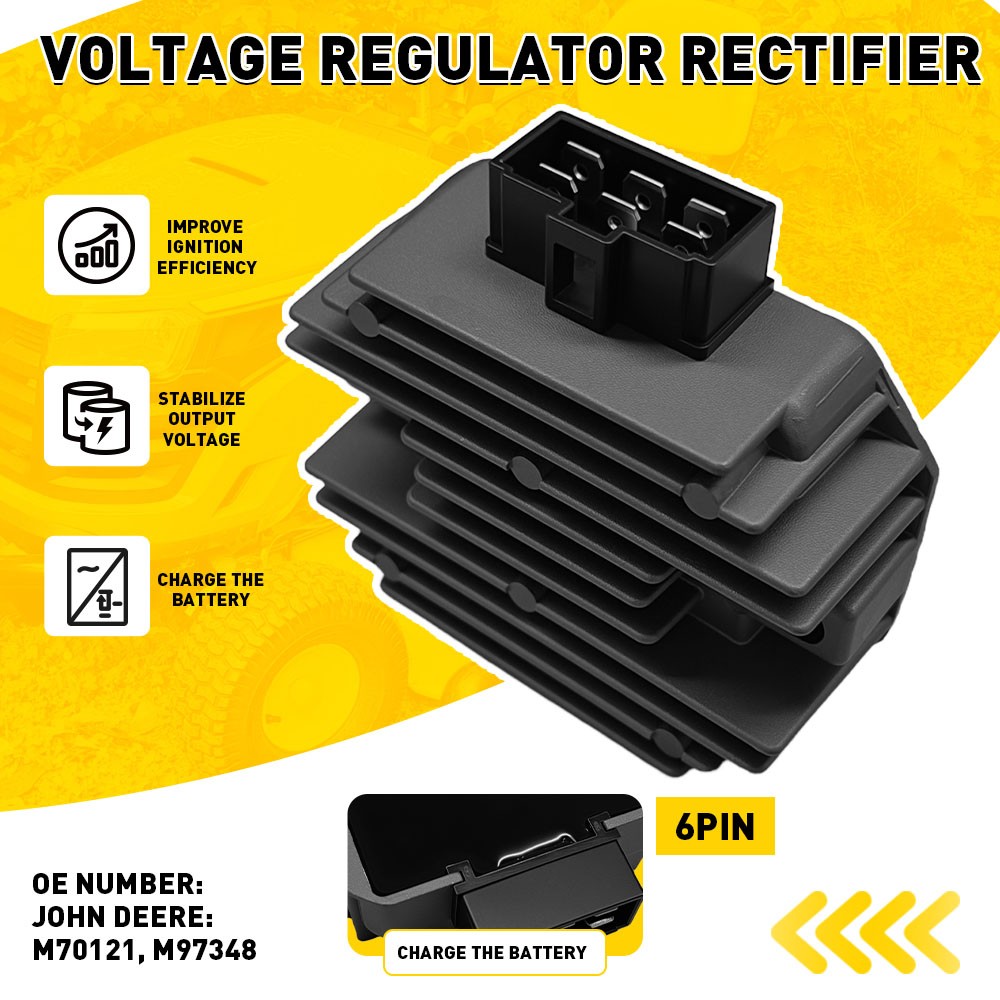 Voltage Regulator Rectifier Assembly For Kawasaki & John Deere Motorcycle Engine