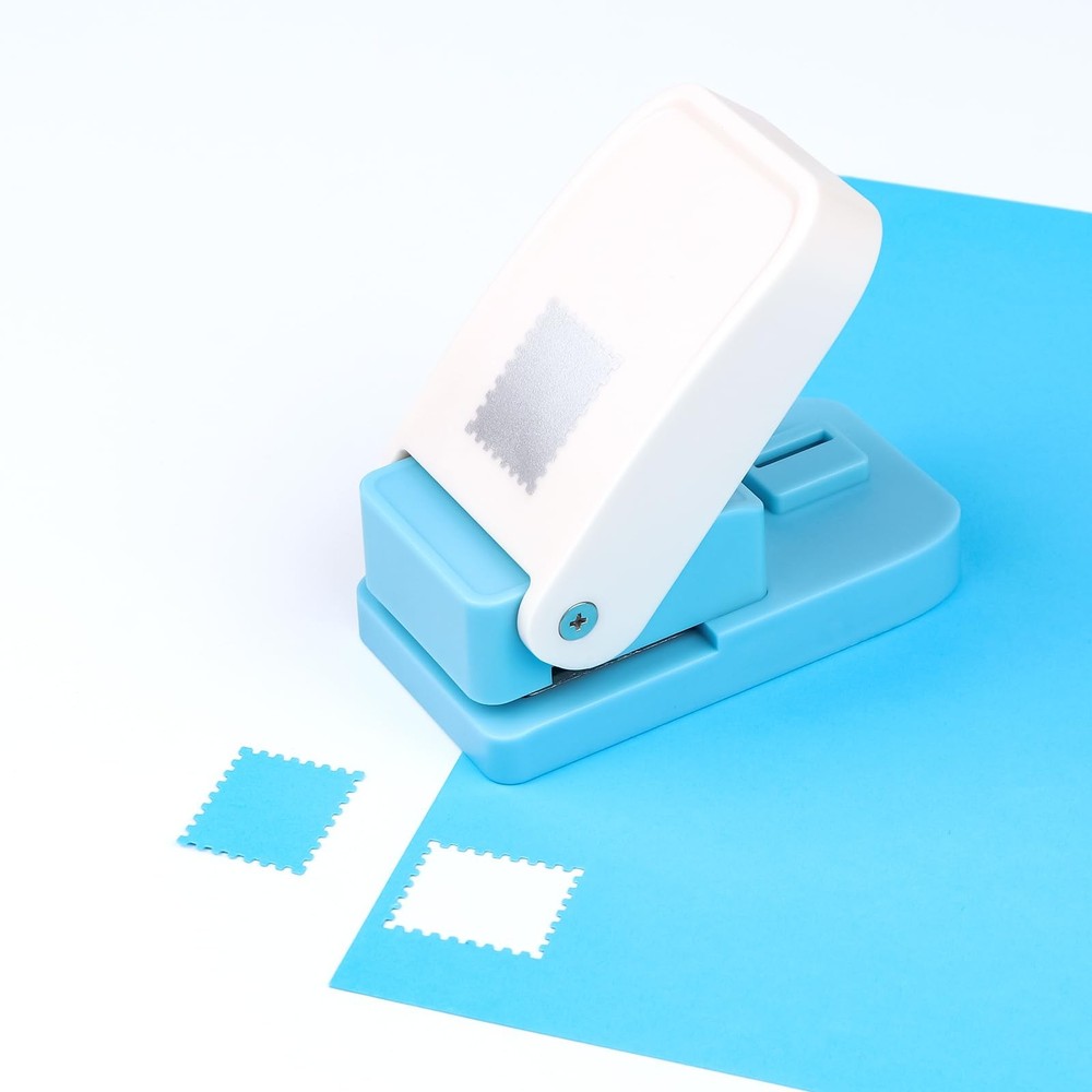 Paper Punch | Stamp Hole Puncher | 1x0.8 inch Rectangular Postage Stamp Shape...