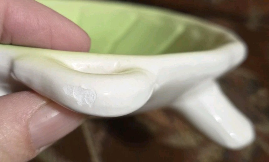 Vtg Ceramic Turtle Trinket Soap Dish Japan