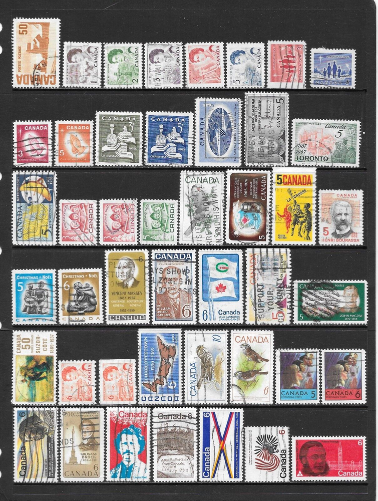 CANADA VARIOUS MINT HINGED & USED ISSUES 1964 to 1972