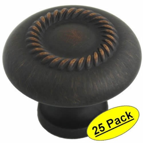 *25 Pack* Cosmas Oil Rubbed Bronze Cabinet Knobs #228ORB