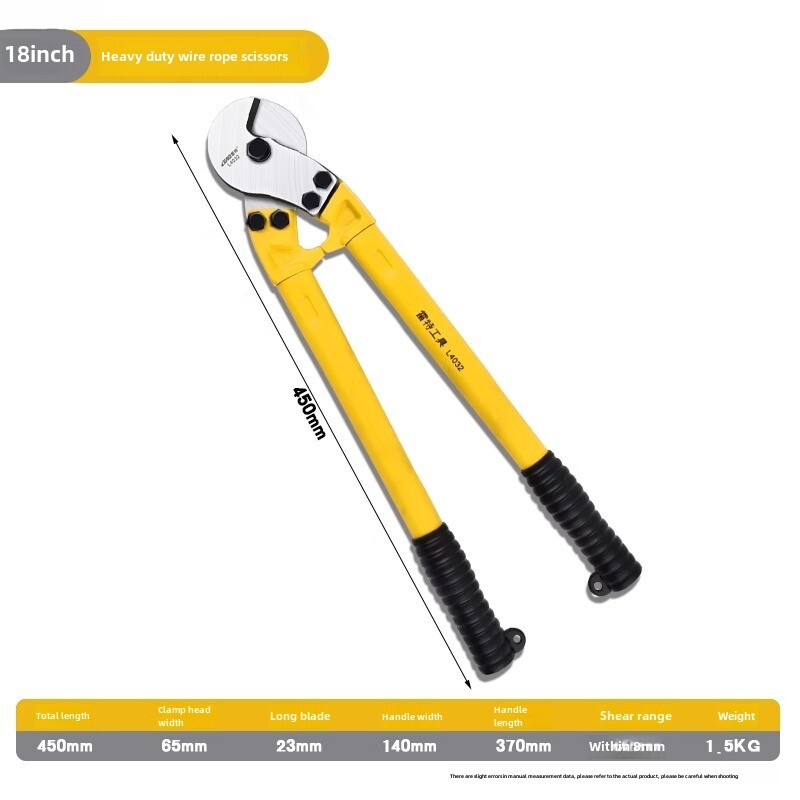 Wire Rope Scissors Wire Cutting Pliers Brake Line Scissors Vigorous Scissors