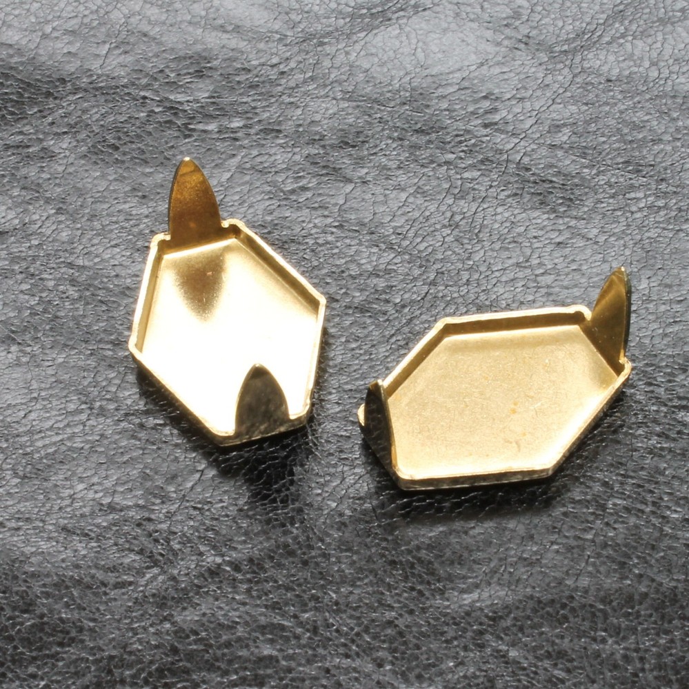 Hexagon Solid Brass Spots 3/4" 100 Pack NH0475-01
