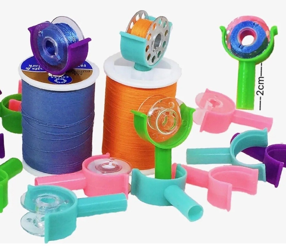 PeavyTailor 20pcs Bobbin Holder Clamp Thread Organizer Sewing Machine #2