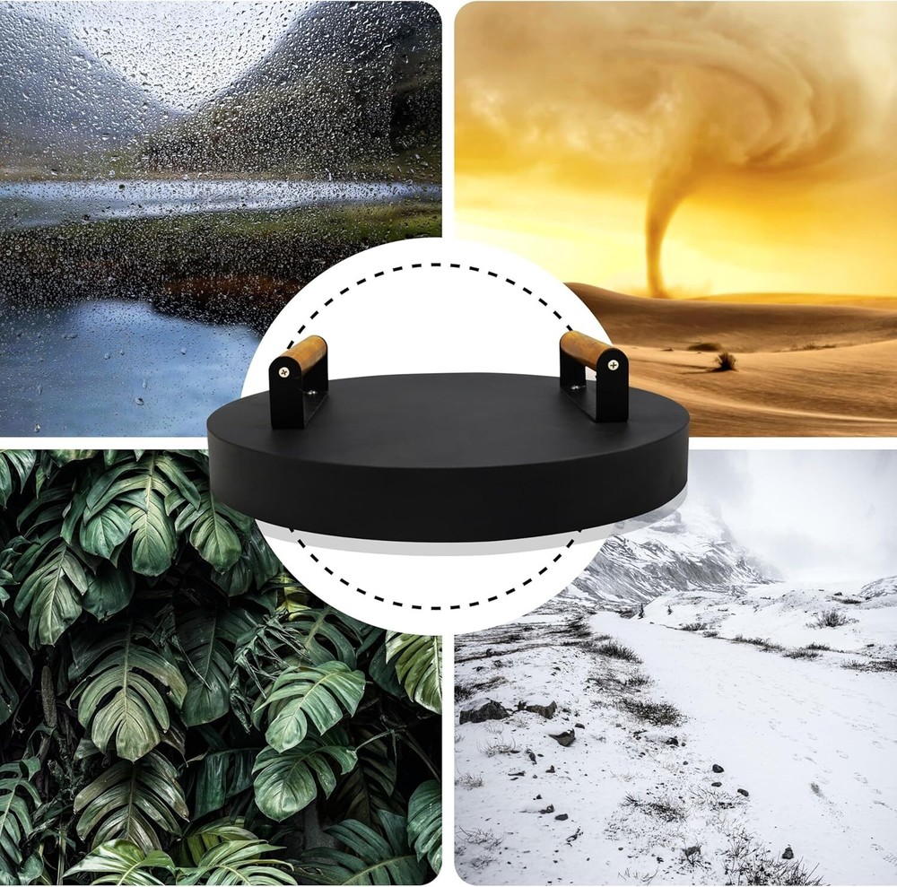 FEBTECH 15.5 inch Round Firepit Lid - Compatible with 15" Smokeless Fire Pits