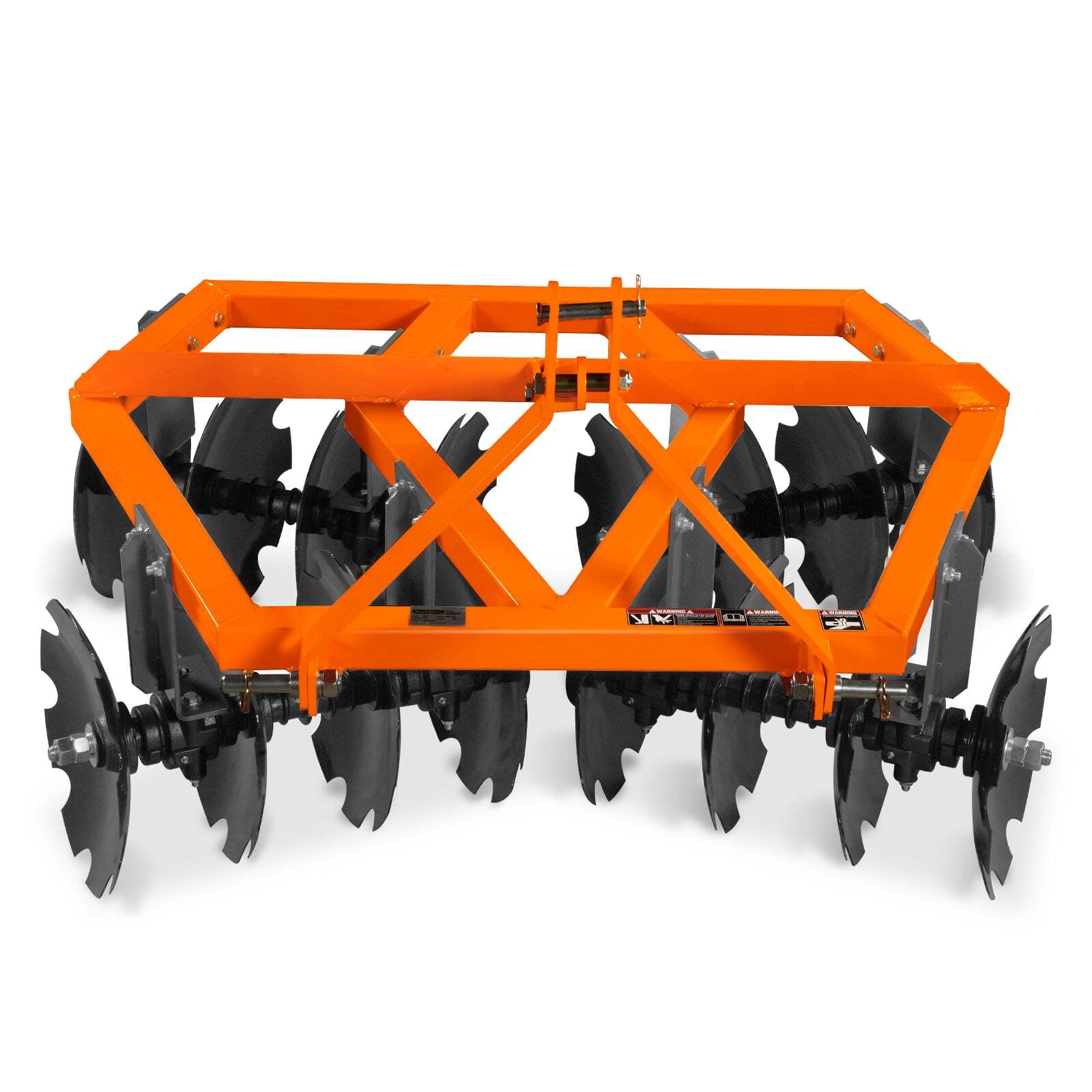 MechMaxx 3 Point Hitch 60" Notched Disc Harrow Plow Tractor Attachments, DH60