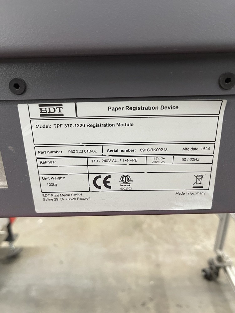 BDT Long Sheet Feeder TPF 370-1220