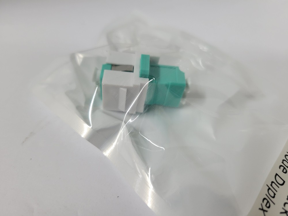 4x LC/LC UPC Multimode Duplex OM3 Keystone Jack