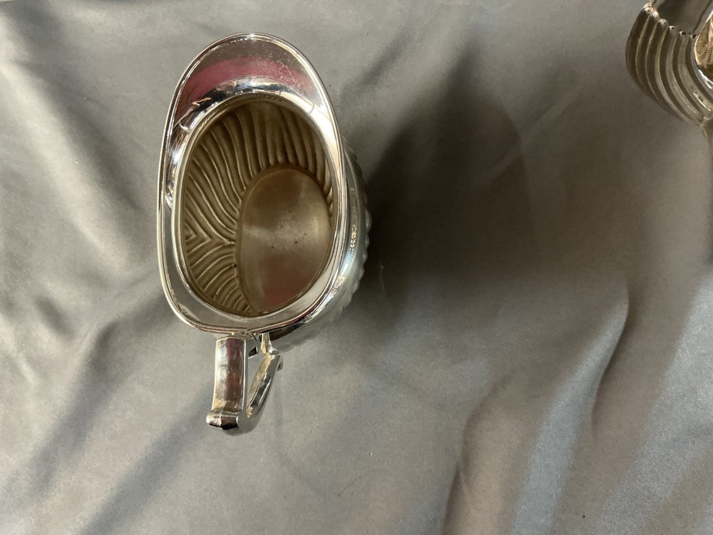 MCM Leonard Silver Plated Coffee Pot W Creamer