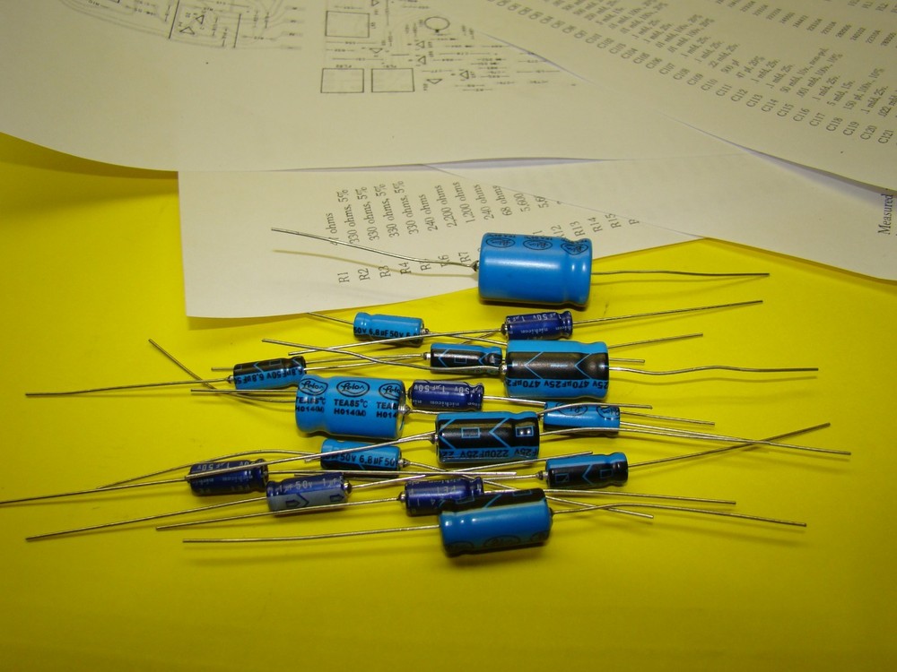 DYNACO FM-5 AF-6 PC-26 AXIAL ELECTROLYTIC CAPACITOR REBUILD KIT