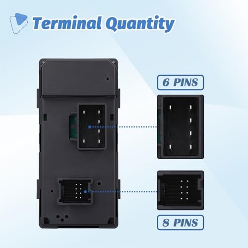Power Main Window Switch Master Control Button Compatible with 2007-2013