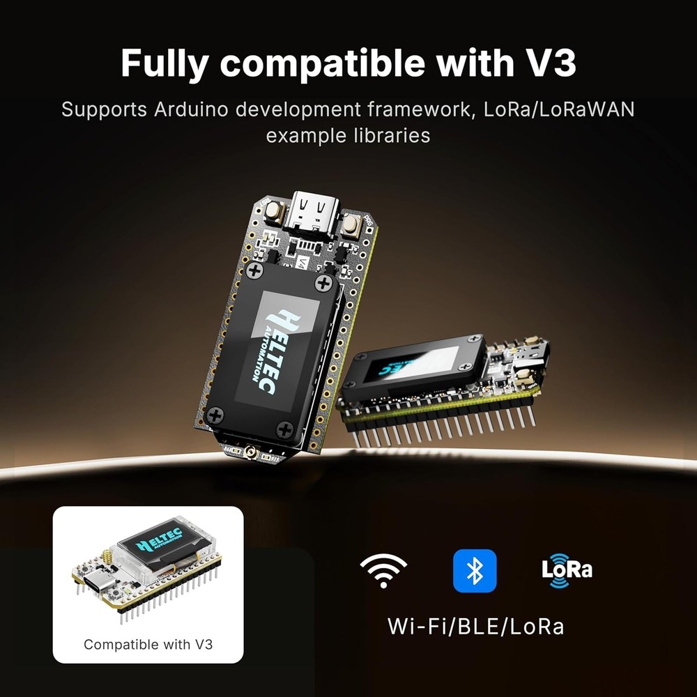 3000mAh Battery & Durable Case for Heltec V4 Development: Ideal for Prototyping