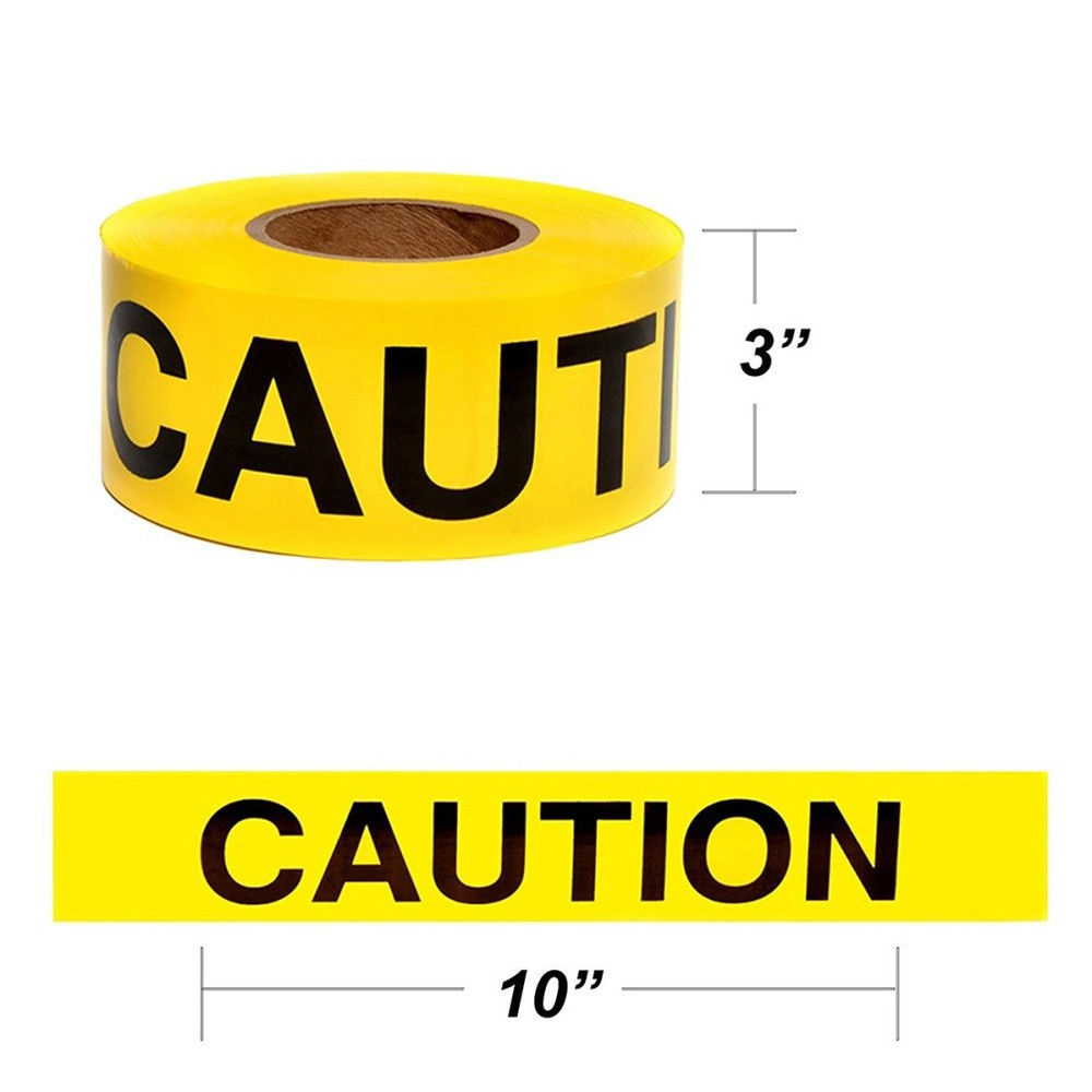 100 M Hazard Warning Tape Construction Caution Do Not Enter Adhesive