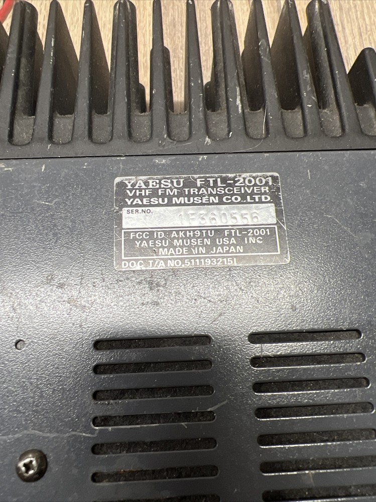 Rare Yaesu Transceiver FTL-2001 Untested