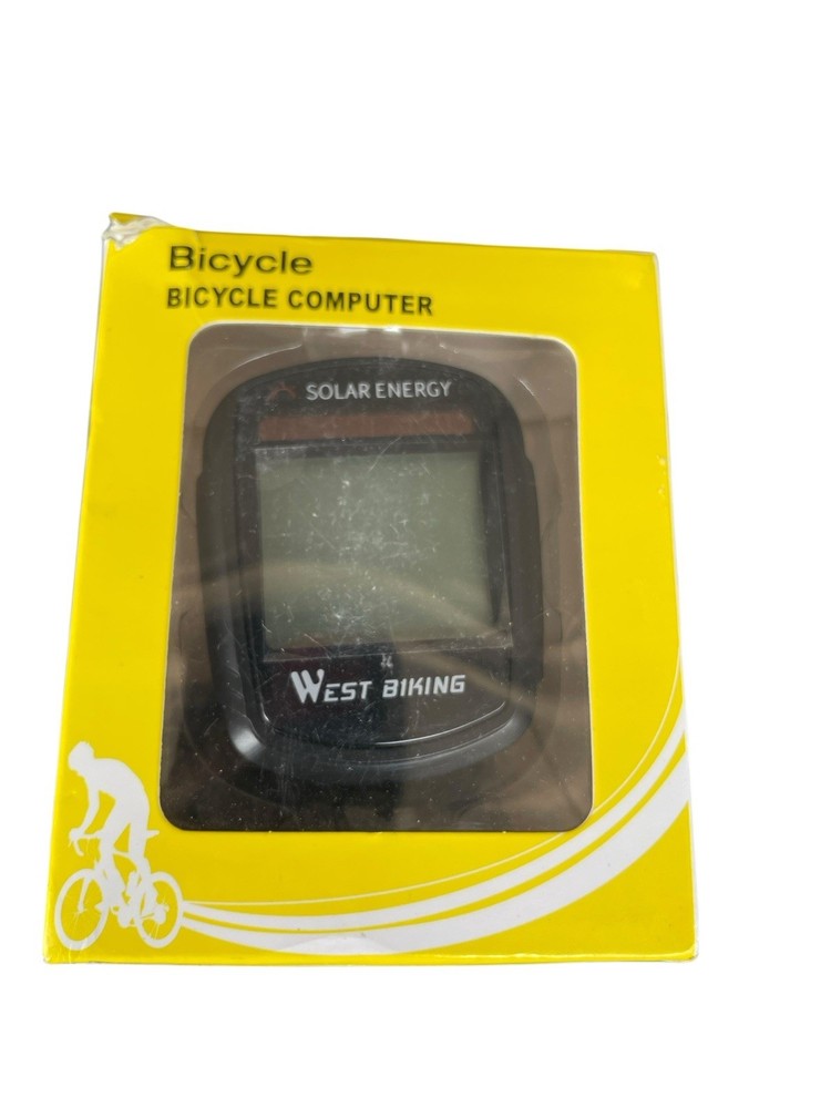WEST BIKING Wireless Cycle Computer Waterproof Solar Energy Bicycle Speedometer