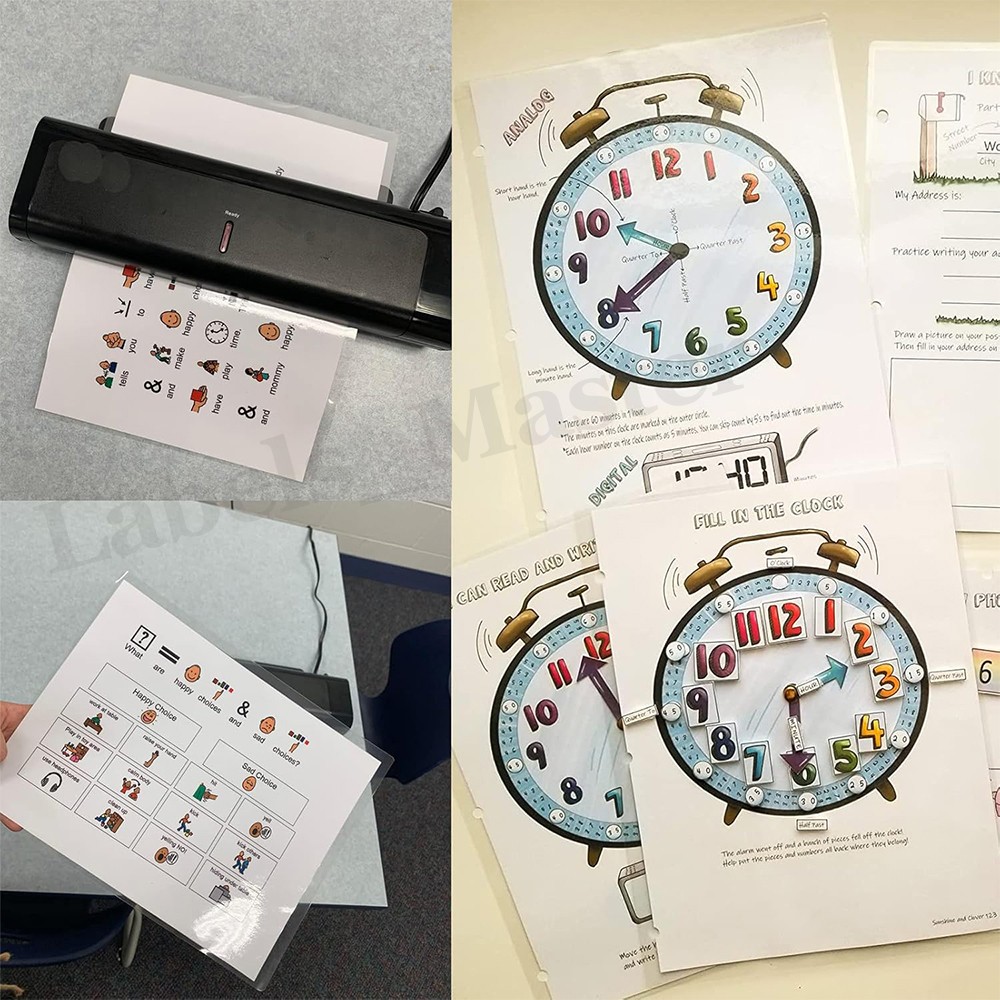 1000 Sheets 5 Mil Clear Thermal Laminating Pouches Letter 9"x11.5" for Laminator