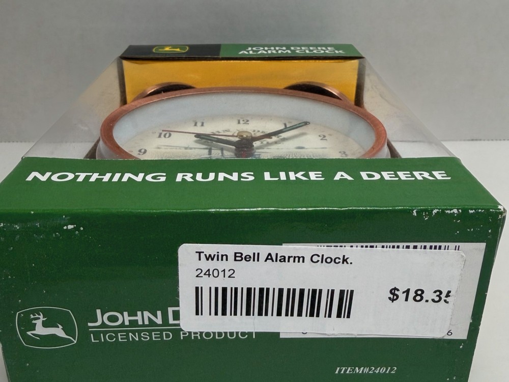 John Deere Twin Bell Alarm Clock
