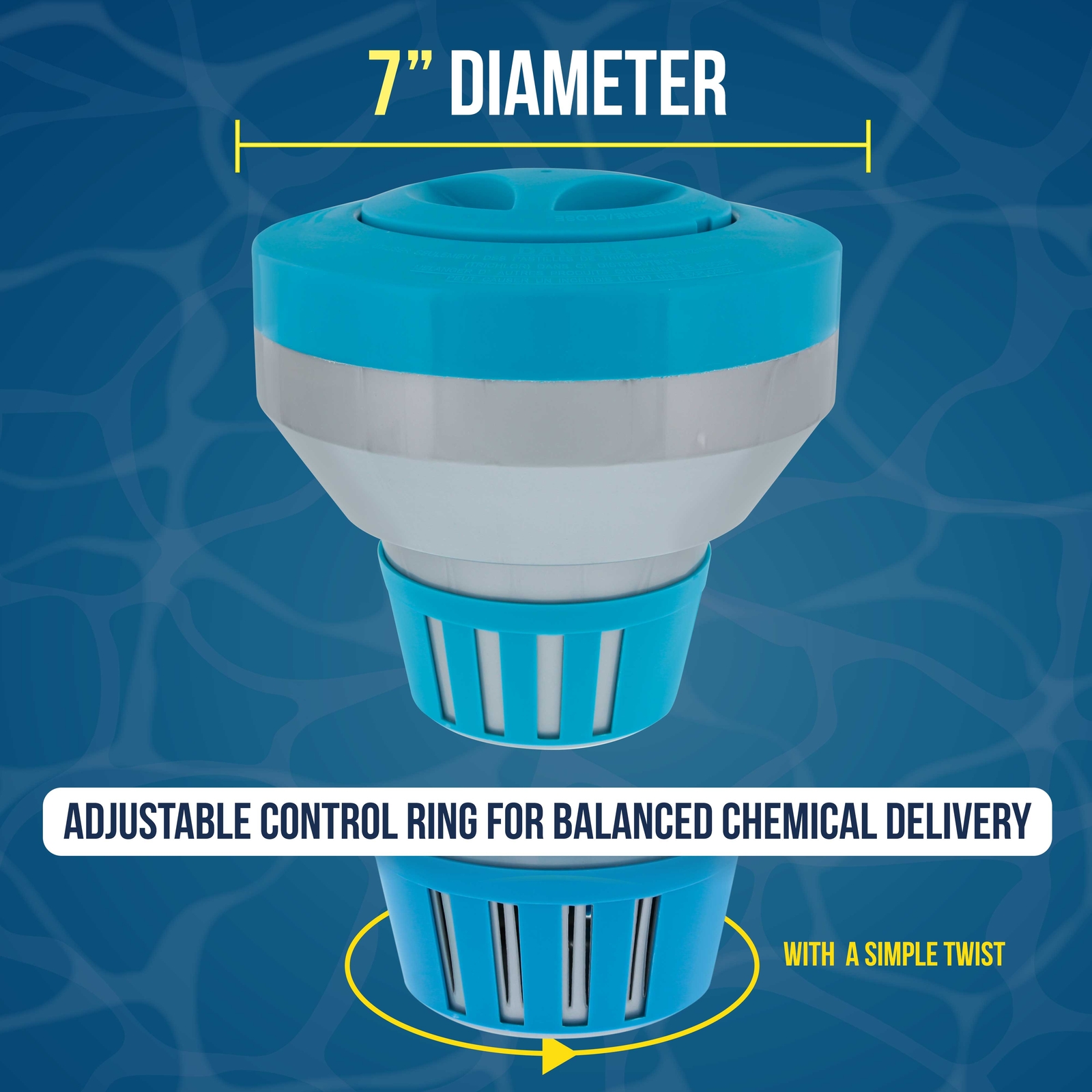 U.S. Pool Supply Deluxe Pool Cleaner Floater Dispenser for 3" Tablets