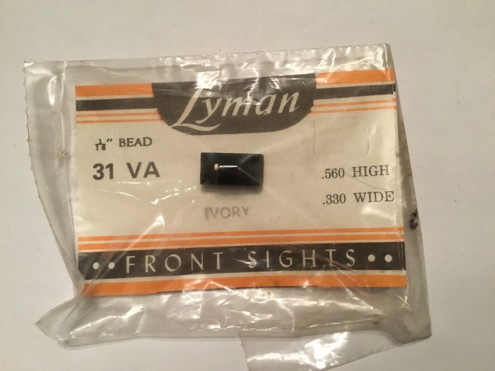 Lyman 31 VA Front Sight Blade Ivory Bead. N. O. S.