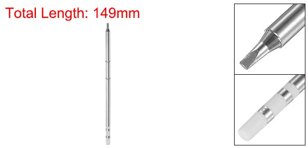 T12-D24 Soldering Iron Tips 2.5mm Chisel Width Solder Welding Replacement Tip