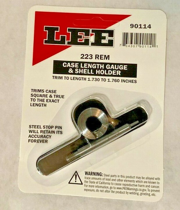 Lee 90114 .223 REMINGTON 5.56mm Case Length Gage and Shellholder