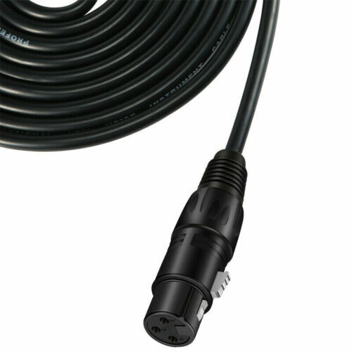 Premium XLR Male to Female All Sizes Microphone Cable Balanced 3 Pin Pro Grade