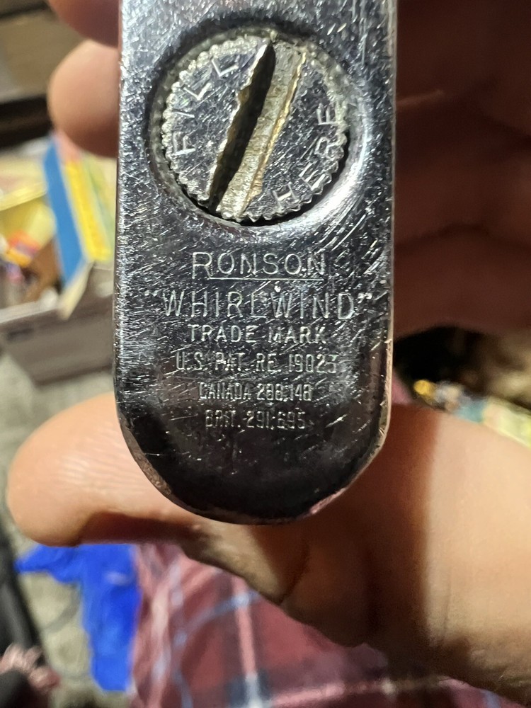 VINTAGE 1940s WWII RONSON STANDART US NAVY LIGHTER NAMED USS SMALL DD 838