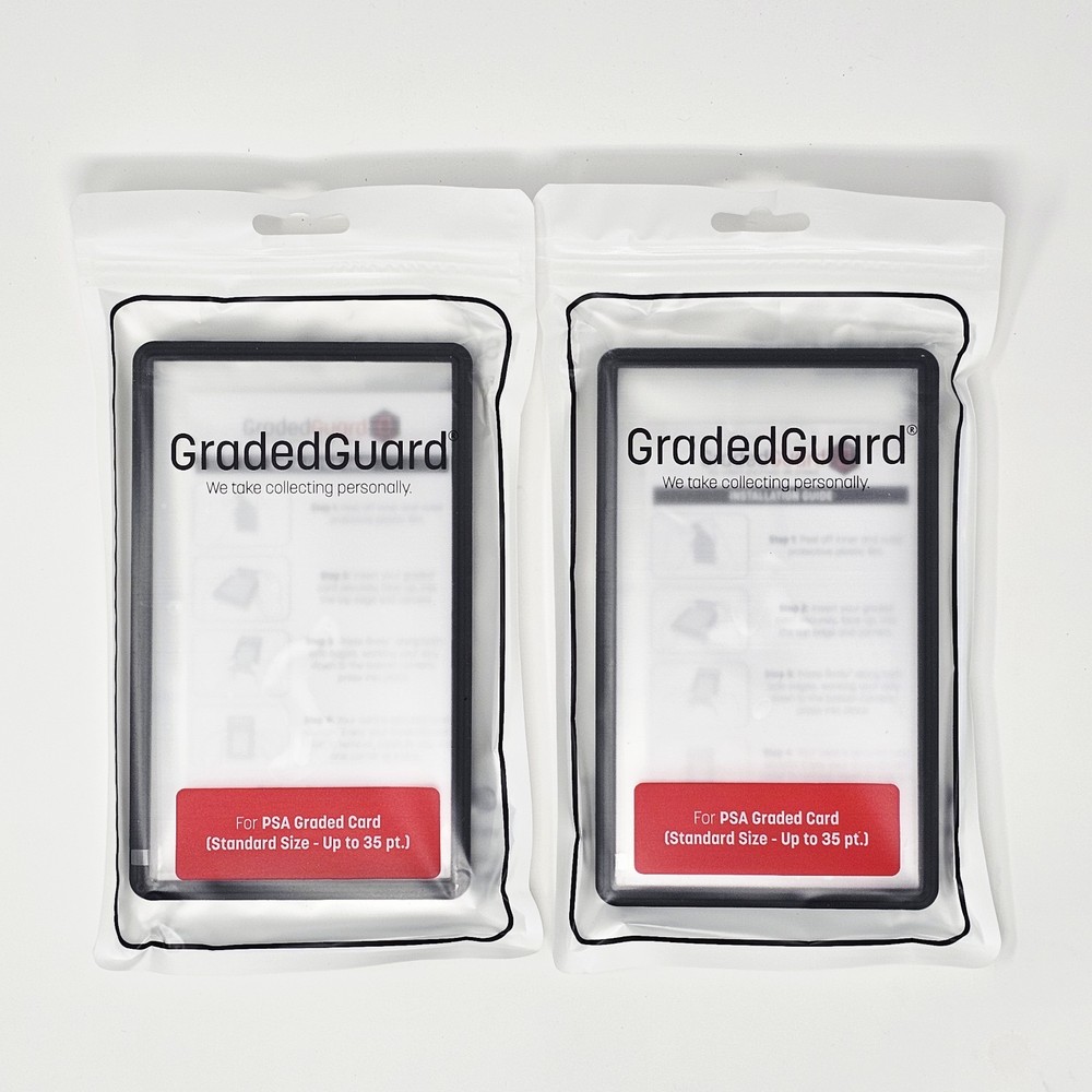 (2) Black GradedGuard PSA Graded Card Case Guard Protector Stackable