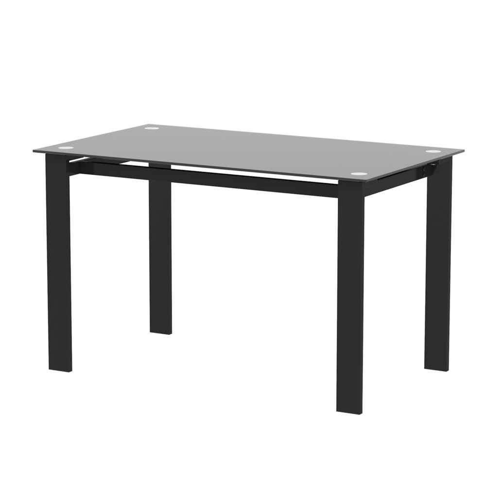 5 Piece Modern Table living Room Black Kitchen Table Rectangular Dining Tables