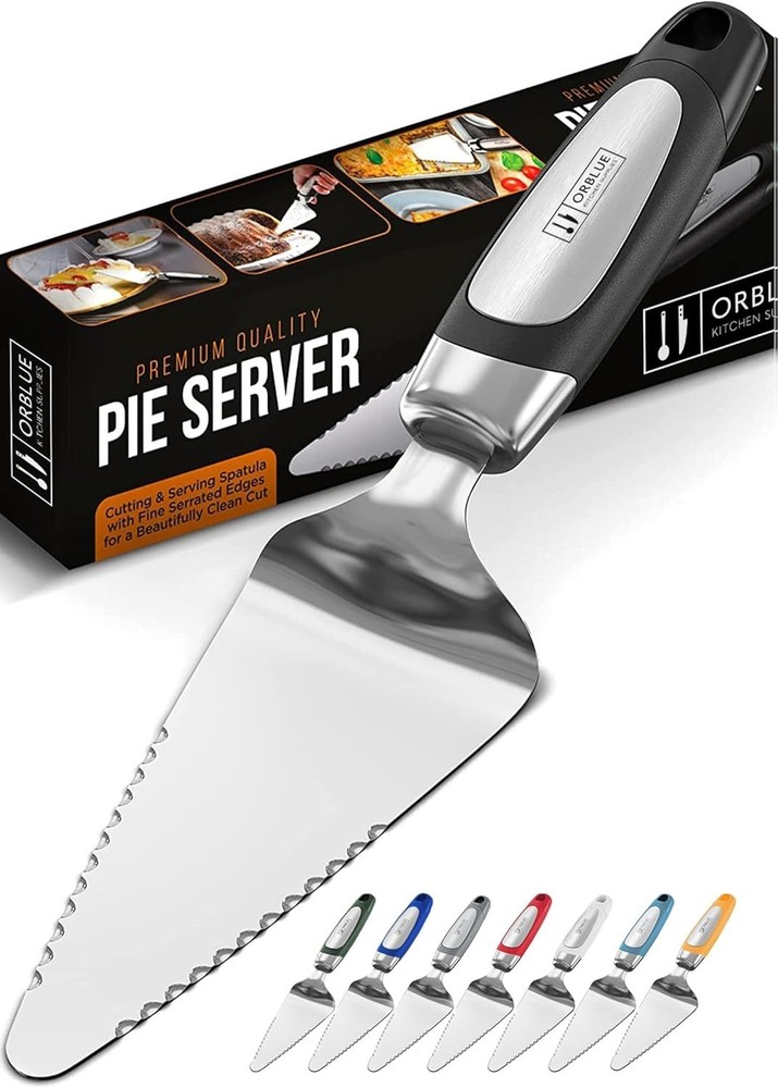 Pie Server, Essential Kitchen Tool, Serrated on Both Sides, Great for Right or L