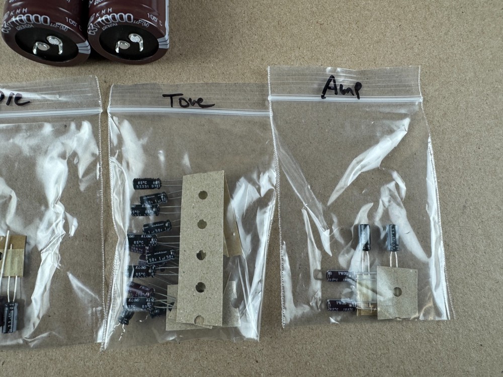 Realistic SA-2001 Amplifier Recap Kit Complete Set