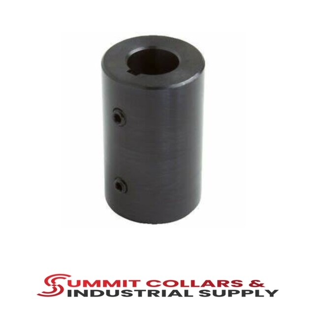 RC-087-KW, (1-EACH) 7/8" RIGID SHAFT KEYED COUPLING BLACK OXIDE FINISH
