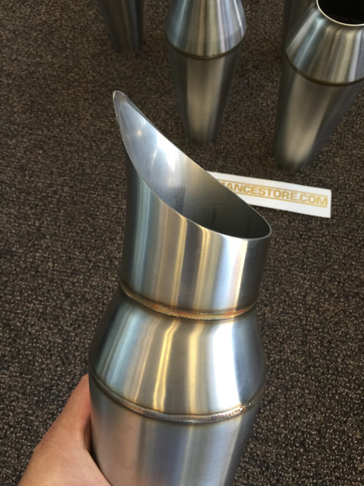 1320 3 inch megaphone Stainless Reverse Cone collector blast pipe BOSOZOKU V3