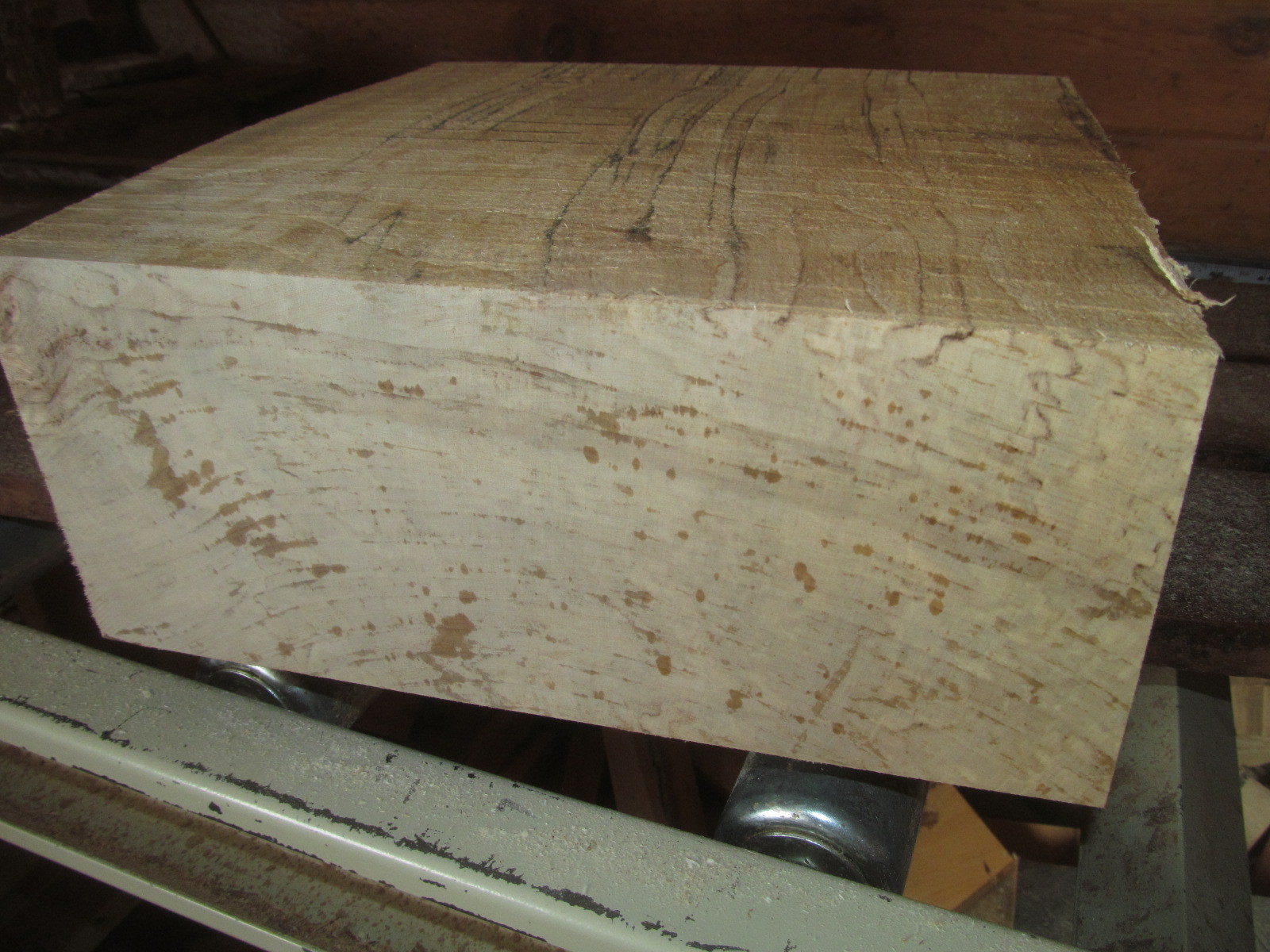 LARGE THICK MAPLE SALAD BOWL BLANK LUMBER LATHE WOOD TURNING 12" X 12" X 5"