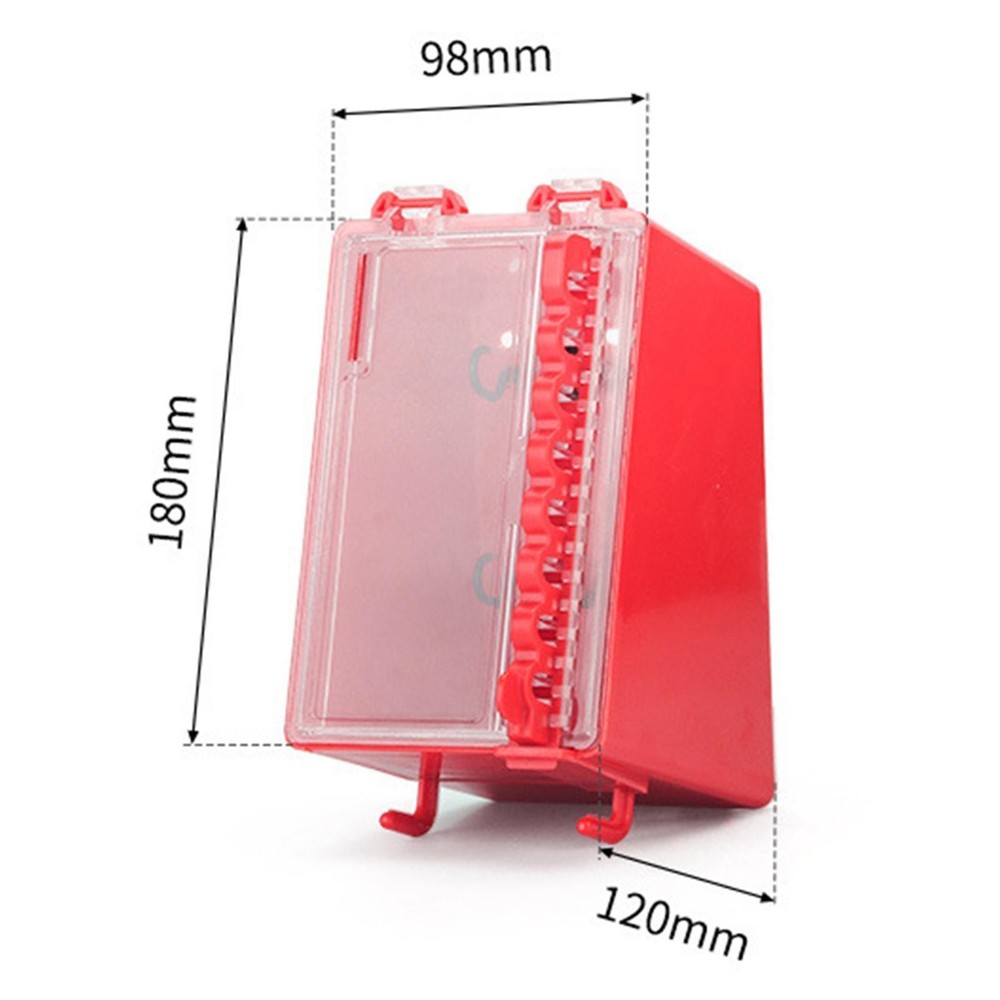 Lockout Tagout Lock Box Dustproof Durability with Transparent Panel