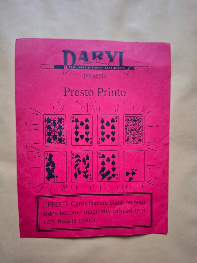 Presto Printo by Daryl