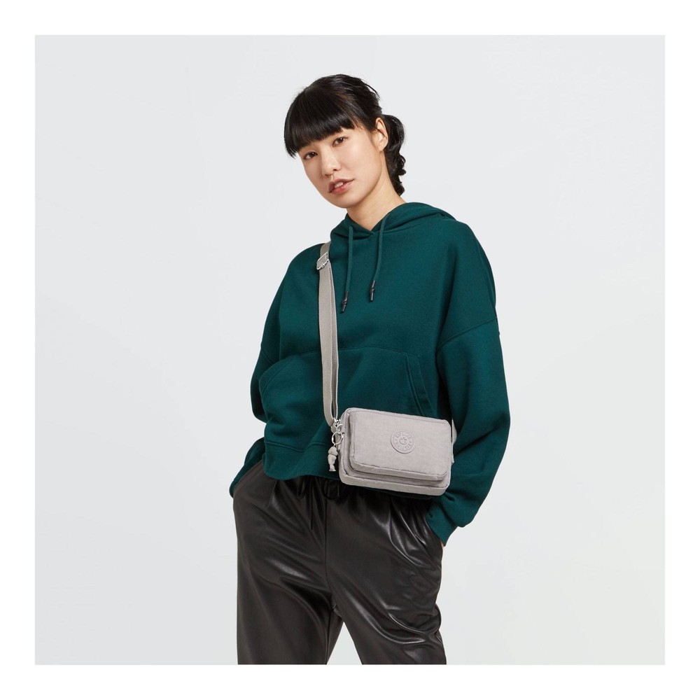 Kipling Abanu Crossbody Bag Grey Gris
