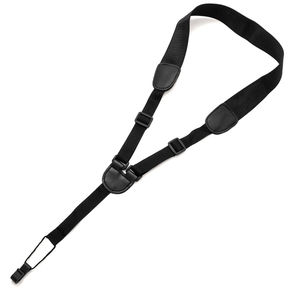 Tiger Ukulele Strap - Adjustable Black Uke Strap