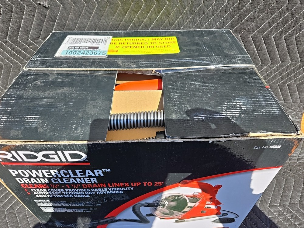 RIDGID PowerClear Drain Cleaning Machine - Red/Black