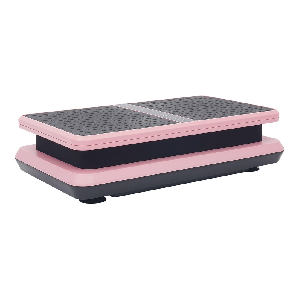 Vibration Plate Exercise Machine 200W 330LBS UK Plug Pink with Remote & Bands