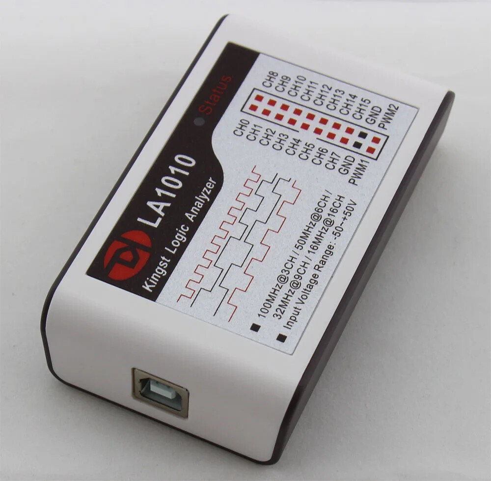 USB Logic Analyzer 100M Max Sample Rate 16Channel 10B Samples MCU ARM Debug Tool